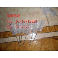 尼龍管道刷，鐵絲扭刷，白色試管刷